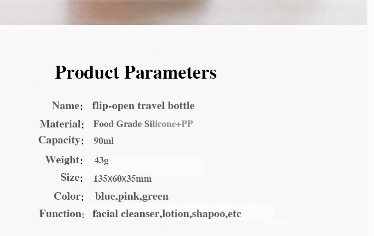 Silicone Travel Shampoo Bottles